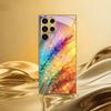 Galvanisierte goldene neue Handyhülle für Samsung Galaxy S26 Ultra S25 Plus S24 S23 S22 fe gehärtetes Glas Künstlerische Texturmuster