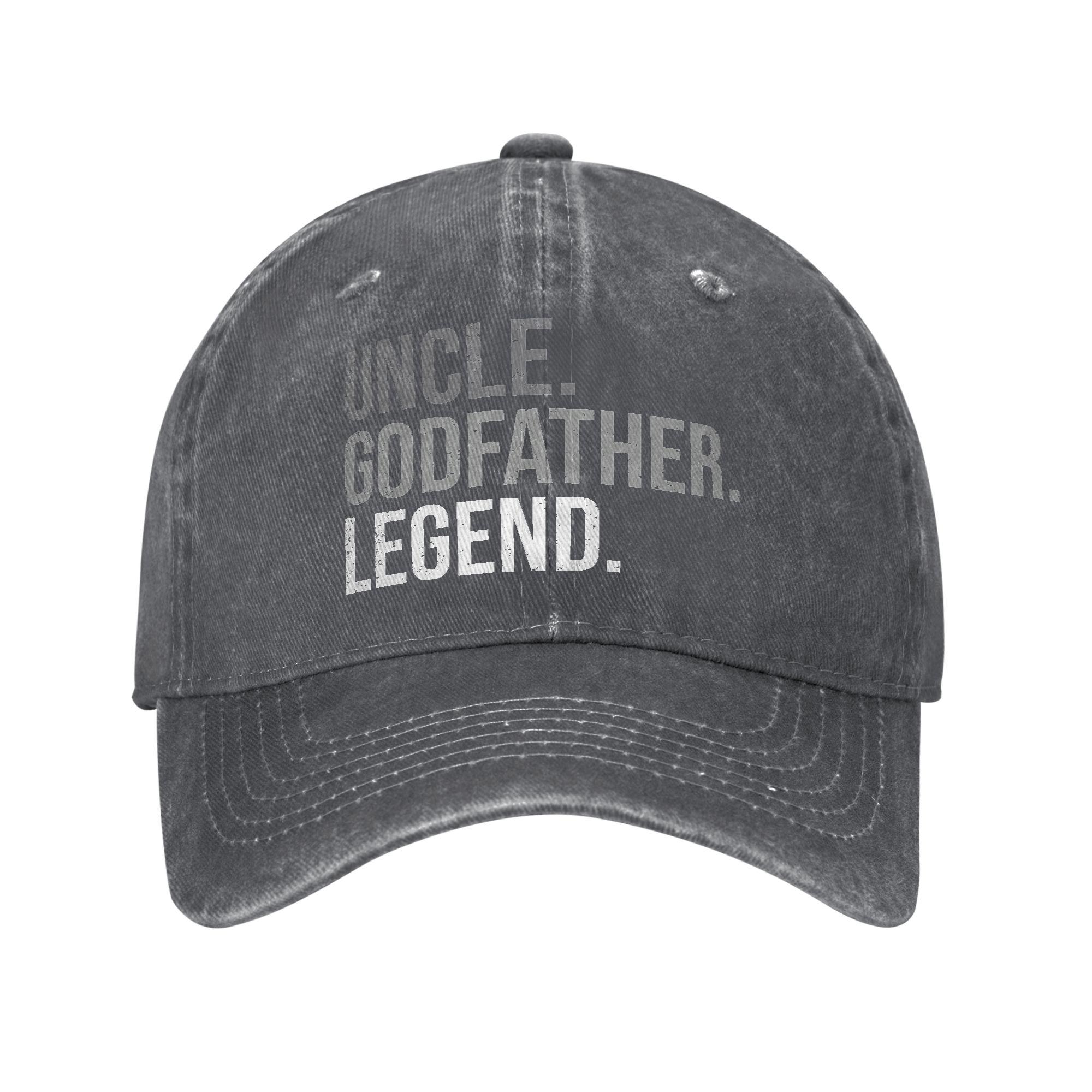 

Uncle Godfather Legend Casual Baseball Cap For Unisex Men Summer Running Hippie Trucker Hat Fashion Adjustable Baseball Caps One Size темно серый
