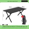 OIMG Folding Cross-Leg Camping Table