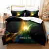 Set Letto Pianeti Singolo Gemello Matrimoniale Queen King Size Set Letto Adulto Bambino Camera da Letto Set Copripiumino universo spazio esterno Letto