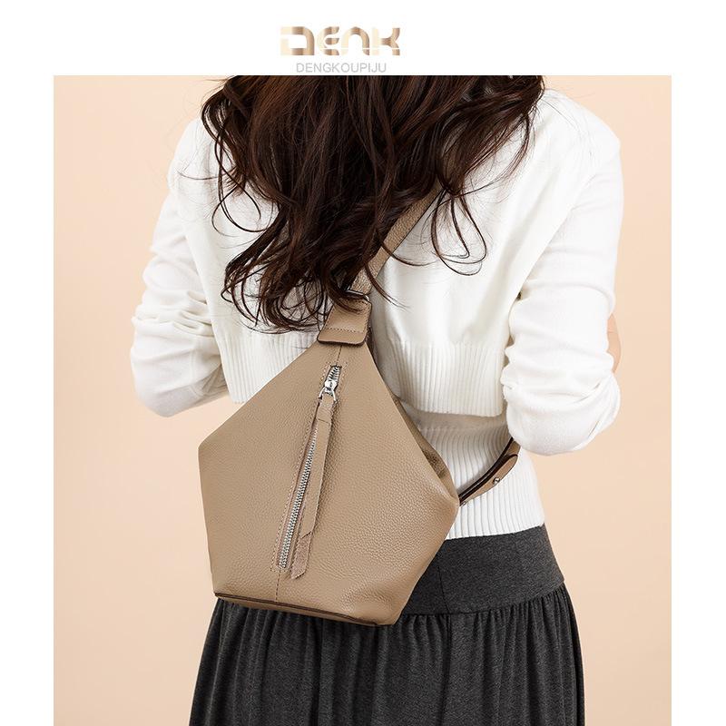 Genuine Leather Women's Bag Multi-functional Tote Bag Cowhide Single-shoulder Crossbody Bag Fashionable Backpack
