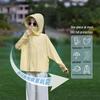 Girls' Lightweight Hooded Sun Protection Jacket