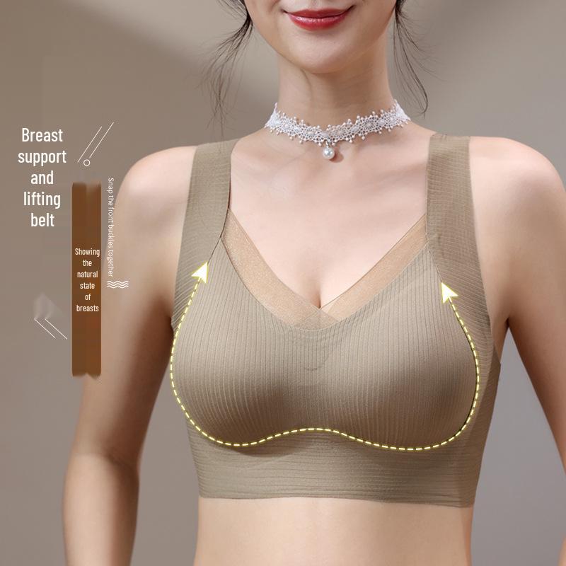 Wire-Free Women's Bra: Anti-Gravity, Seamless, Back-Smoothing, Anti-Sagging, Mesh Lift Sports Vest