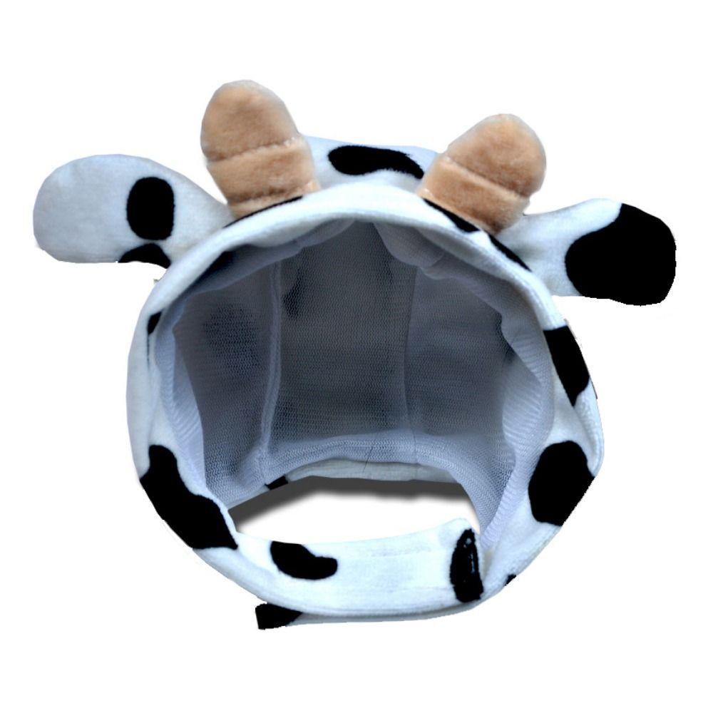 

Мягкая шляпа-костюм для кошек, плюшевая шляпа для косплея кошки, забавная рождественская шляпа для питомца, Рождество S-cow
