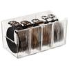 Men's Belt Display Rack: Acrylic Wardrobe Organizer with Transparent Compartments