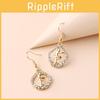 Fashion Trend Alloy Rhinestone Angel Dangle Earrings