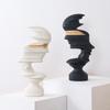 Nordic Style Home Decor Abstract Human Face Sculpture Statue Ornament Indoor Room  Living Office Decoration Handicraft Gift