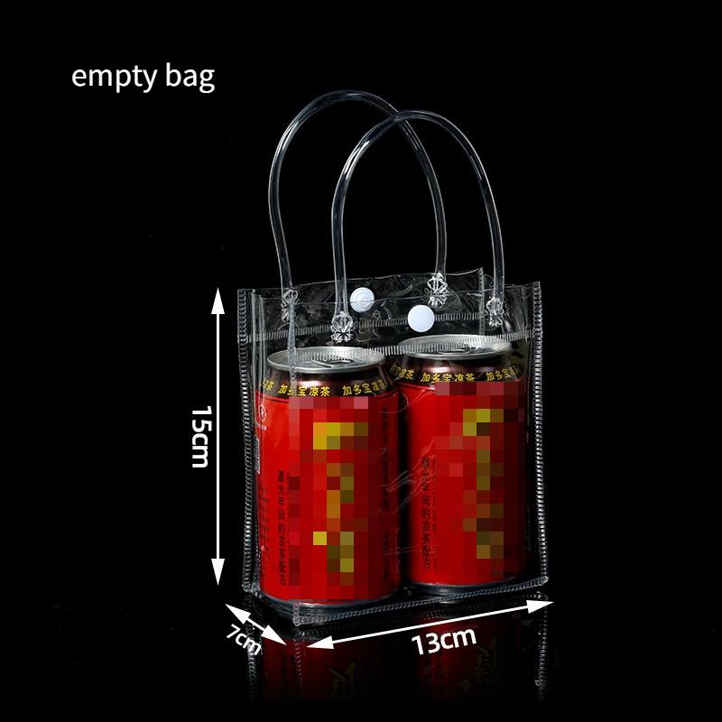 50 Stück PVC Handtasche Plastik Süßigkeitentasche Praktisch Große Kapazität Transparent Geschenk Gelee Taschen Geschenktasche Schule Arbeit Tägliche Handtasche mit Druckknopf