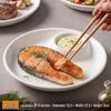 Three-Compartment Ceramic Steaming Tray: Rice Cooker, Baby Food Divider, Deep Vegetable Steamer.