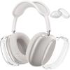 Case Cover for AirPods Max Headphones, Clear Soft TPU Earcup Cover for AirPods Max, Anti-Scratch Transparent Accessories Skin Protector for Apple