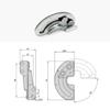 Fixed Stainless Steel Window Accessories Hidden Hinge Sliding Limit Hinge Furniture Supplies