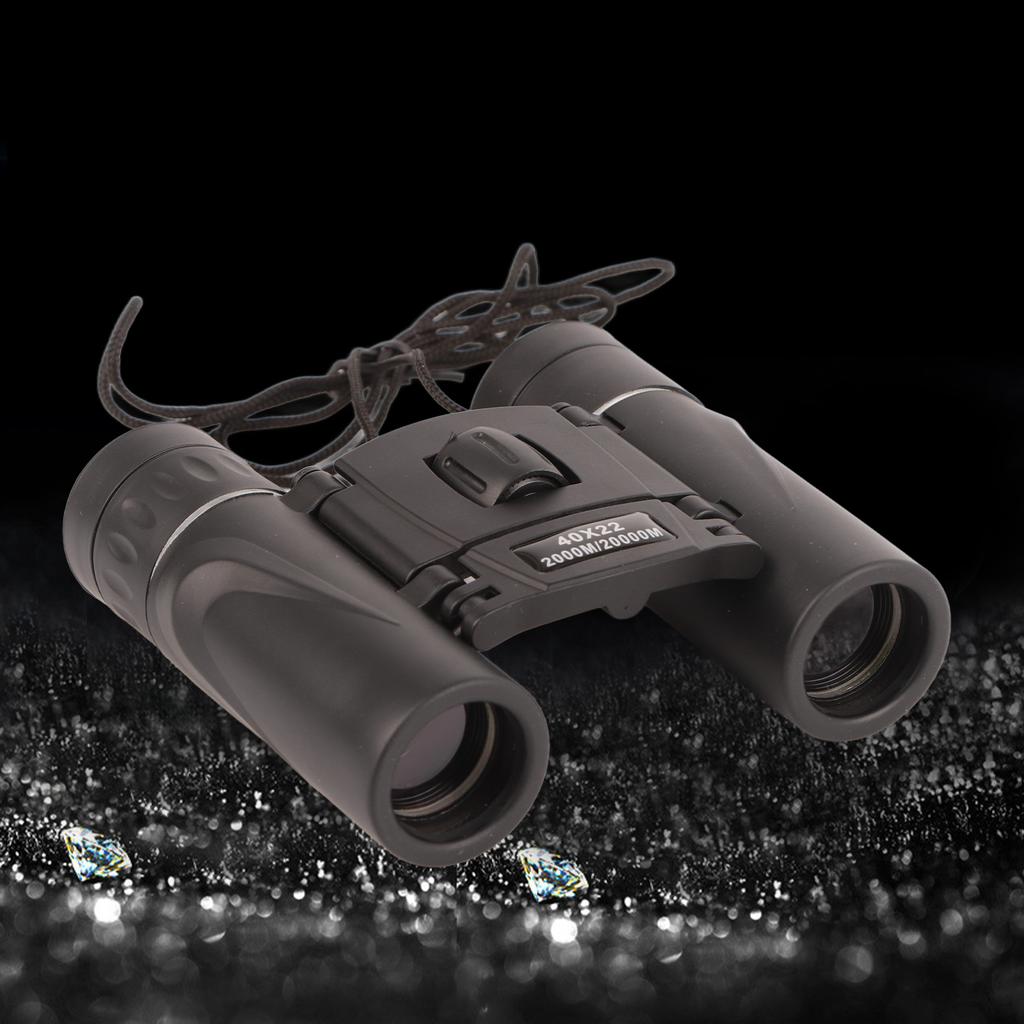 40X22 Binoculars HD IPX5 Waterproof Fogproof Foldable Portable Compact Binoculars for Bird Watching Sightseeing