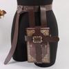 Not with Book Medieval Waist Belt PU Leather Book Pouch Set  Stage Performance