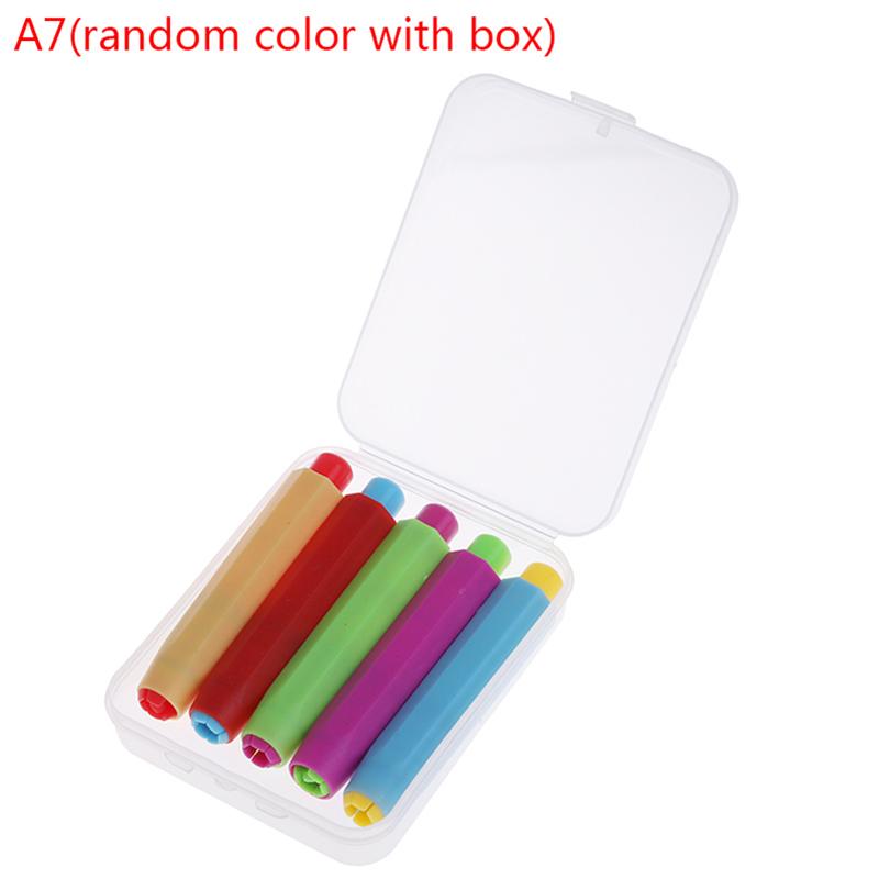 5Pcs Health Non-Toxic Chalk Holder Colourful Chalk Holders Clean Teaching Hold