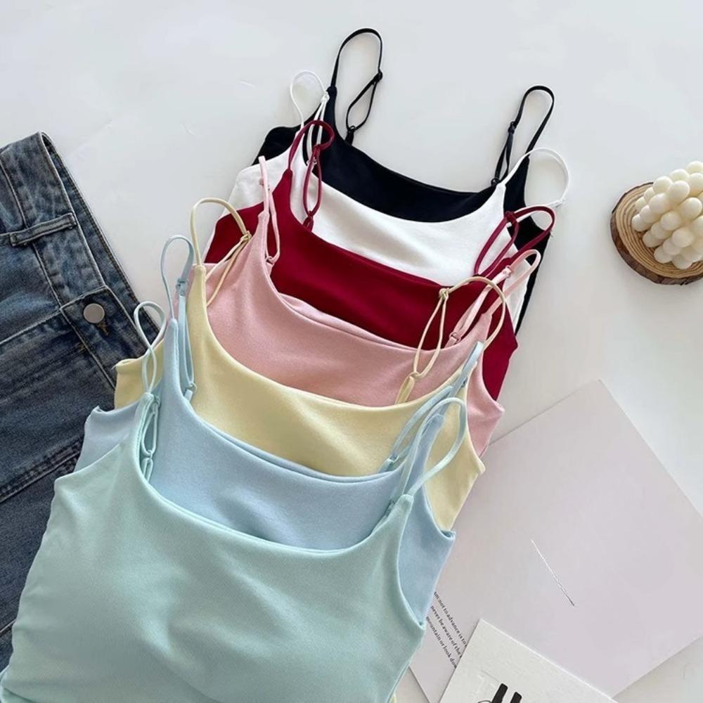 Nádržka s hrudní vložkou Halter Crop Topy Dámské Letní Tílka Bez zad Módní Trubkový Dámský Bez rukávů Zkrácená Vesta
