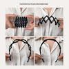 Convenient Foldable Solid Plastic Hairband For Women Girls Travel Stretchable Headband Hair Head Band Novelty Hair Accessories