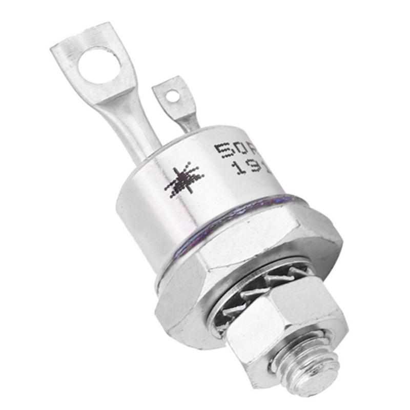 2Pcs Silicon Controlled Rectifier Screw Type Thyristor 50RIA120 SCR For Motor Control