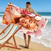 Marilyn Monroe Print Beach Towel, Large Soft Quick Dry Towel for Beach Camping Swimming