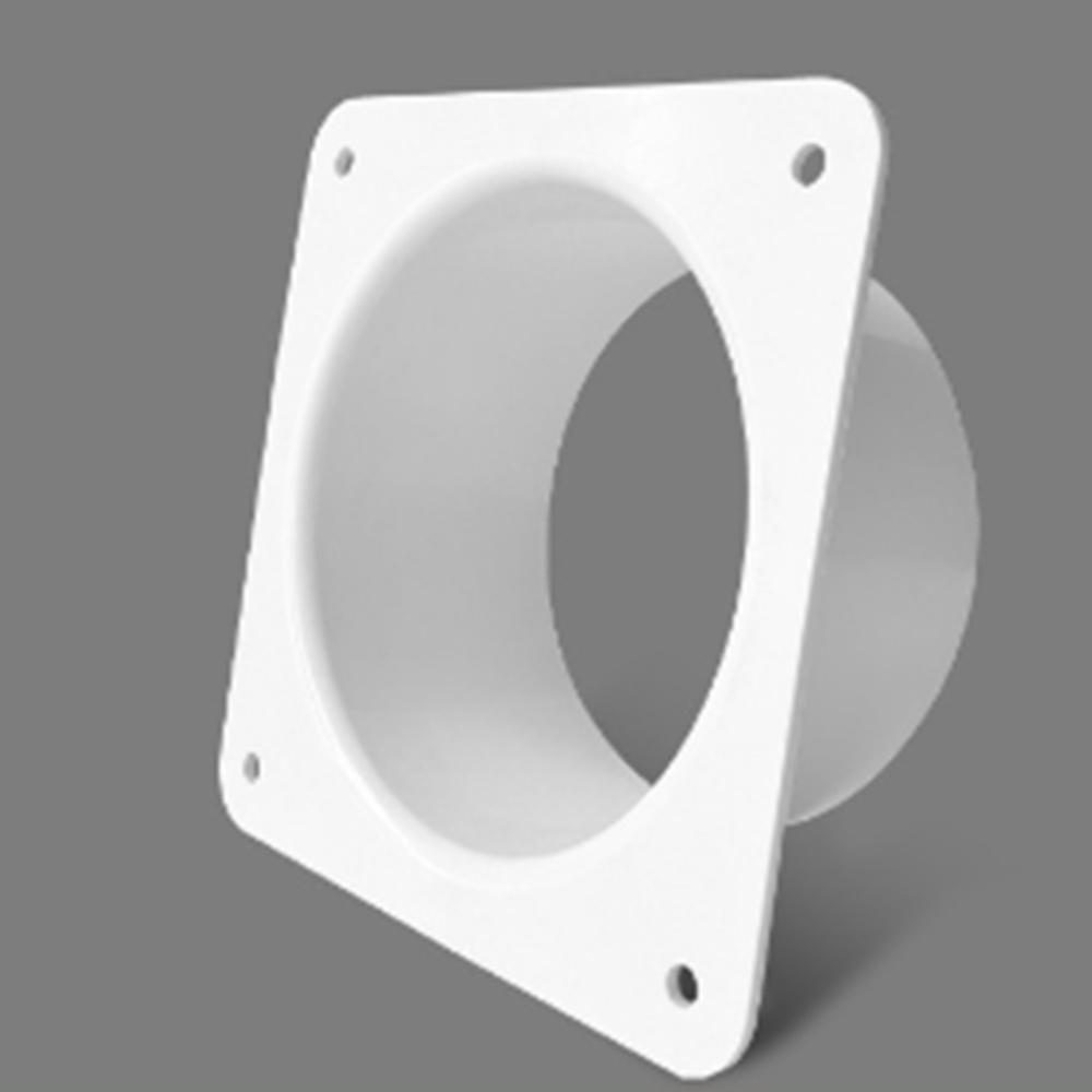 Plastic Vent Pipe Adapter Flange Connector Wall-mounted Easy Installation Square To Round Flange Interface Ducting Tool