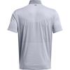 Under Armour Tour Tips Striped Golf Pique Short Sleeve Polo Shirt Men Polo Shirts Steel 1383422-035
