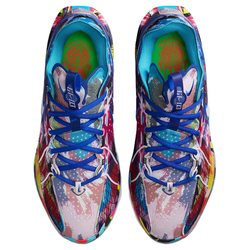 Nike Jewell Loyd X Air Zoom GT Cut 3 EP Paint Unisex Sneakers Multi-Color White Baltic-Blue IF2522-100