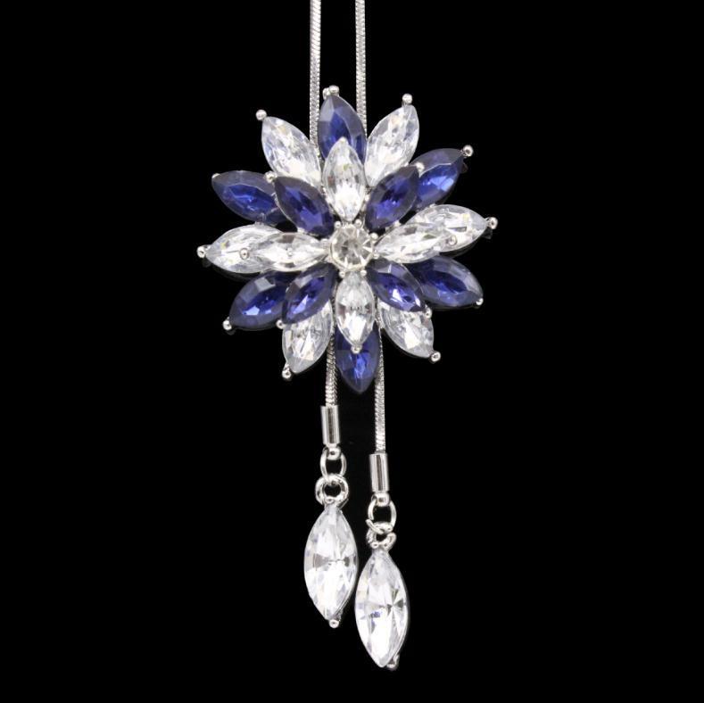 Snowflake tassel long sweater chain women's tide simple and versatile fashion temperament accessories pendant