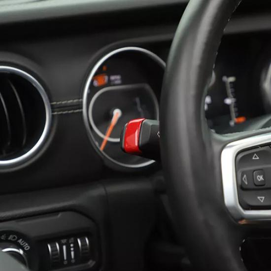 For Gladiator JT/JL 18+ Red Turn Signal Lamp Windshield Wiper Lever Switch Trim