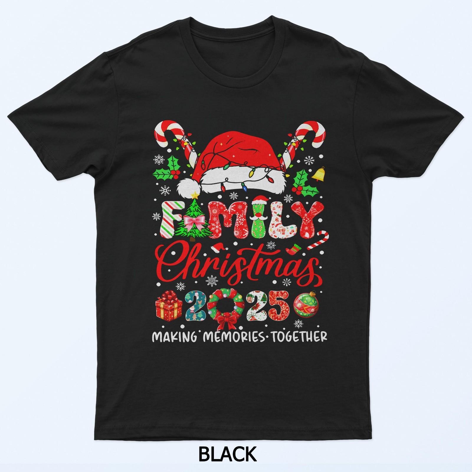 Family Christmas 2026 Matching Santa Tee Xmas Pajamas Squad T-Shirt L