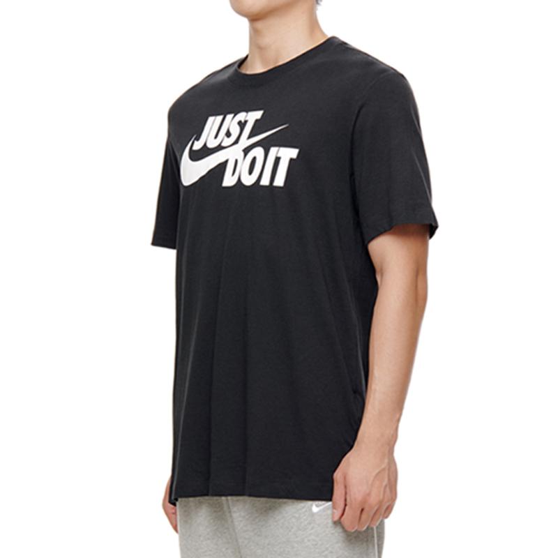 Nike Nsw Tee Just Do It Casual Sports Round Neck Short Sleeve T-Shirt Men Tops Black AR5006-011
