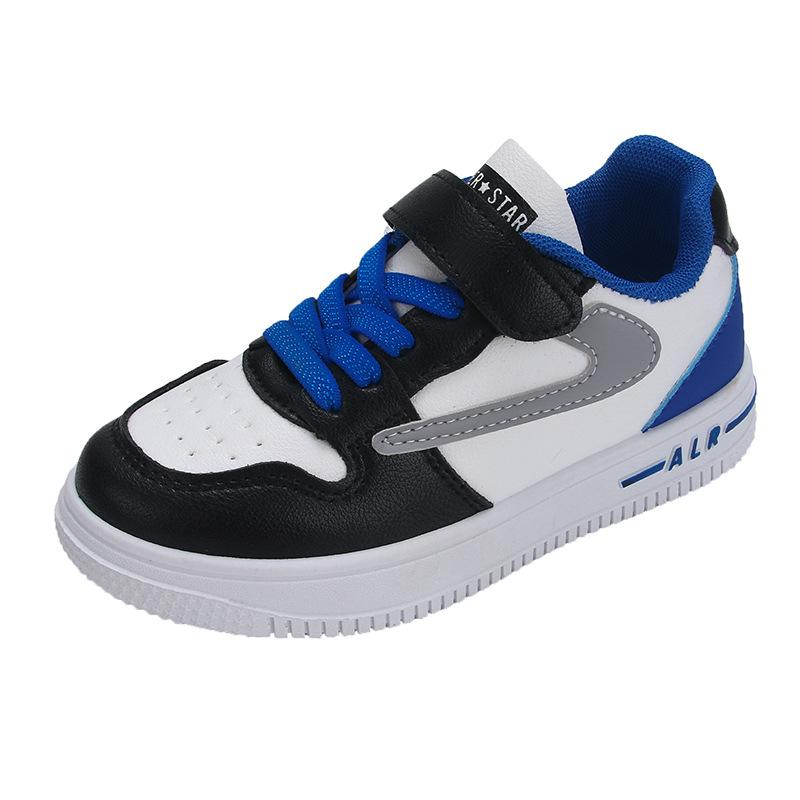 Spring Autumn Kids Breathable Block Sneakers Boys Girls Casual Sports Shoes Fashionable Canvas Flat Shoes For Children