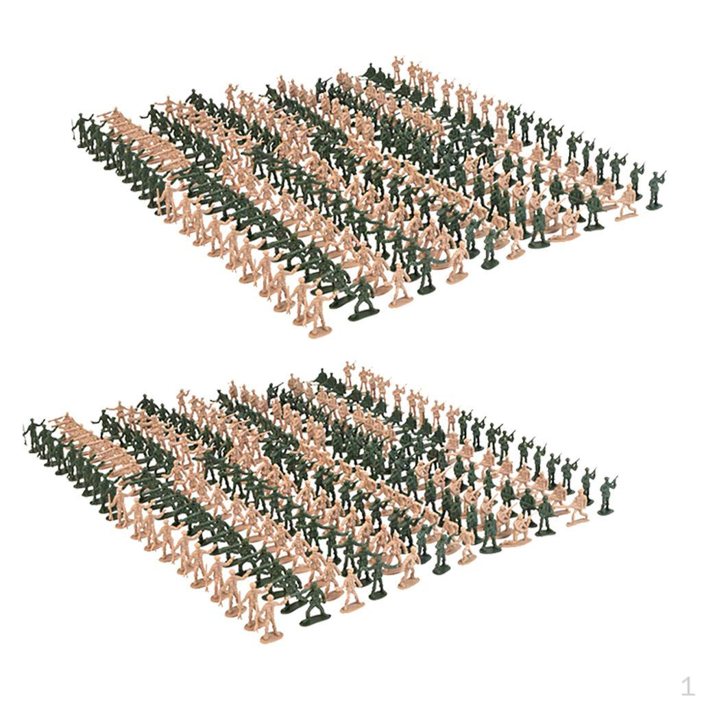 720pcs/set 1/72 Plastic Soldiers Figurine Army Table Model