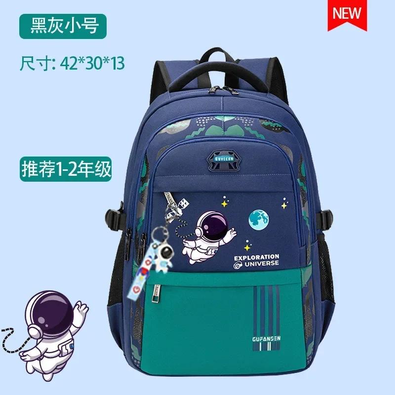 New Kids Backpack Cartoon Astronaut Teenages Schoolbag Primary Waterproof Backpack Boys Girls Orthopedic Mochila Infantile