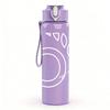 1PC Blank pale white off-print 750ml colorful plastic sports water bottle leakproof pop up lid with straw for outdoor work home use
