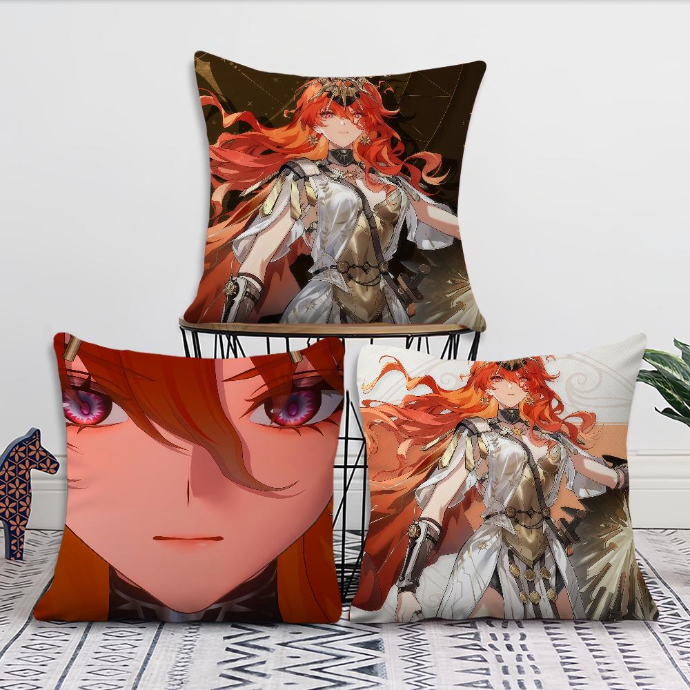 Game AUGUSTA Wuthering Wave cushion cover Pillow Cover Decoration Room Home Sofa living Office Car Nordic Simplicity