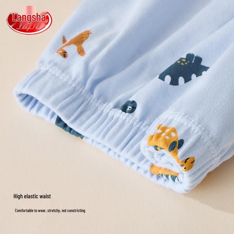 LANGSHA Boys' Pure Cotton Thermal Underwear Set