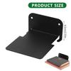 Minimalists Black Metal Floating Shelf Ideal Stylish Home Decoration Storage Solution