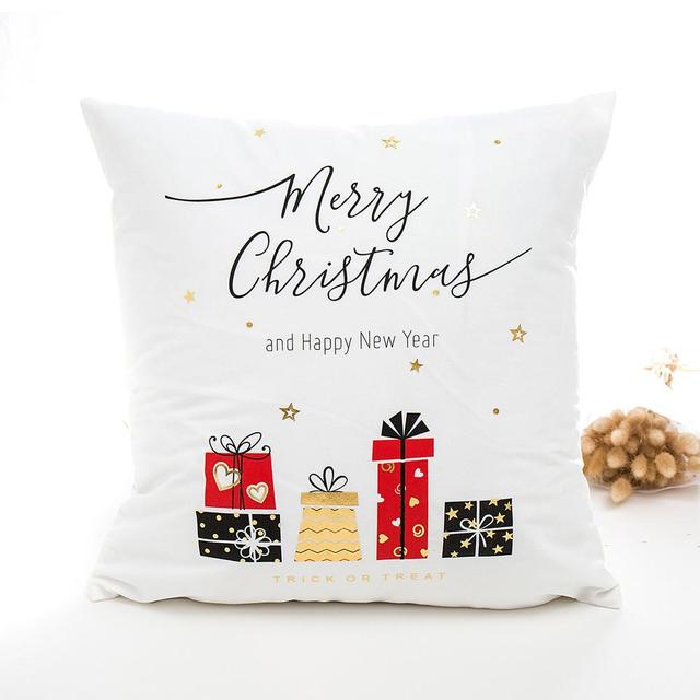 Gold Bronzing Cushion Decorative Pillows Black And White Love Home Decor Sofa Throw Pillow Almofadas Decorativas Para Sofa 45Cm