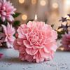 1PC Hibiscus Flower Mold for Candle & Soap, Flat Base, Clear Texture, Easy To Demold & Clean, DIY Aromatherapy/Decoration, Essential