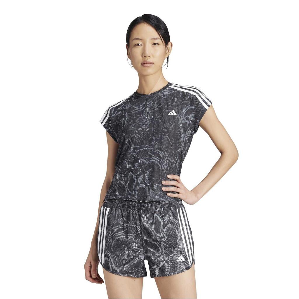 adidas Womens/Ladies Snake Print Aeroready Running T-Shirt