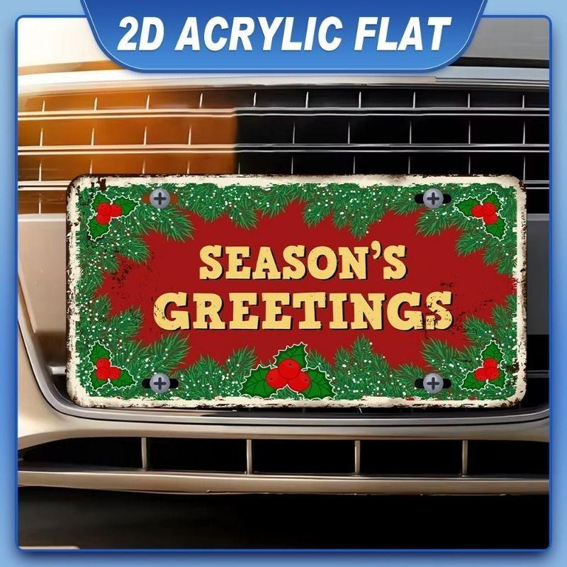 Motorcycle Souvenir License Plate, Metal Auto Wall Decor 15x30cm