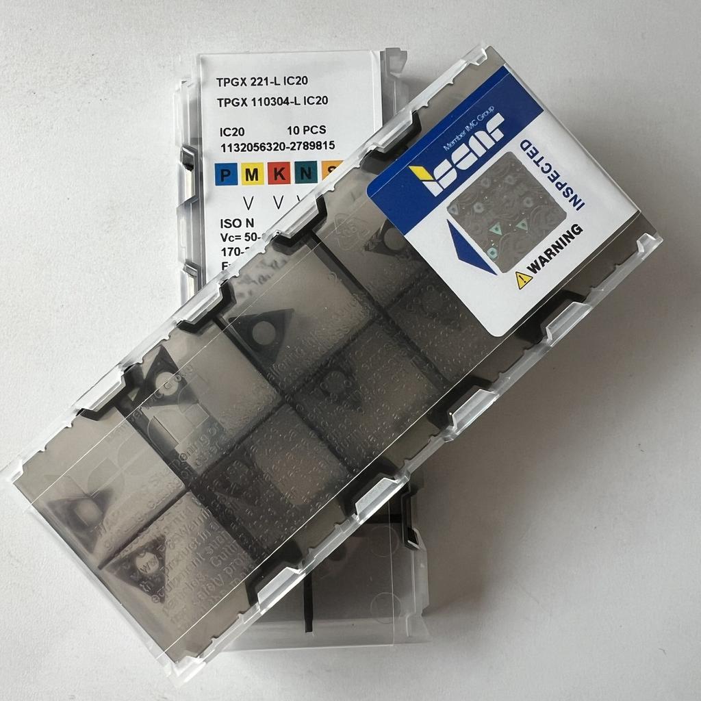 ISCAR / TPGX110304-L IC20 / Industrial indexable carbide inserts 10 Pcs