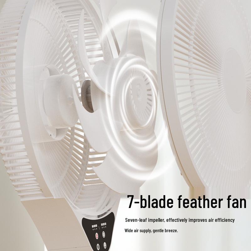 Low-Noise Floor Electric Fan with Adjustable Head and Timer for Bedroom & Dormitory