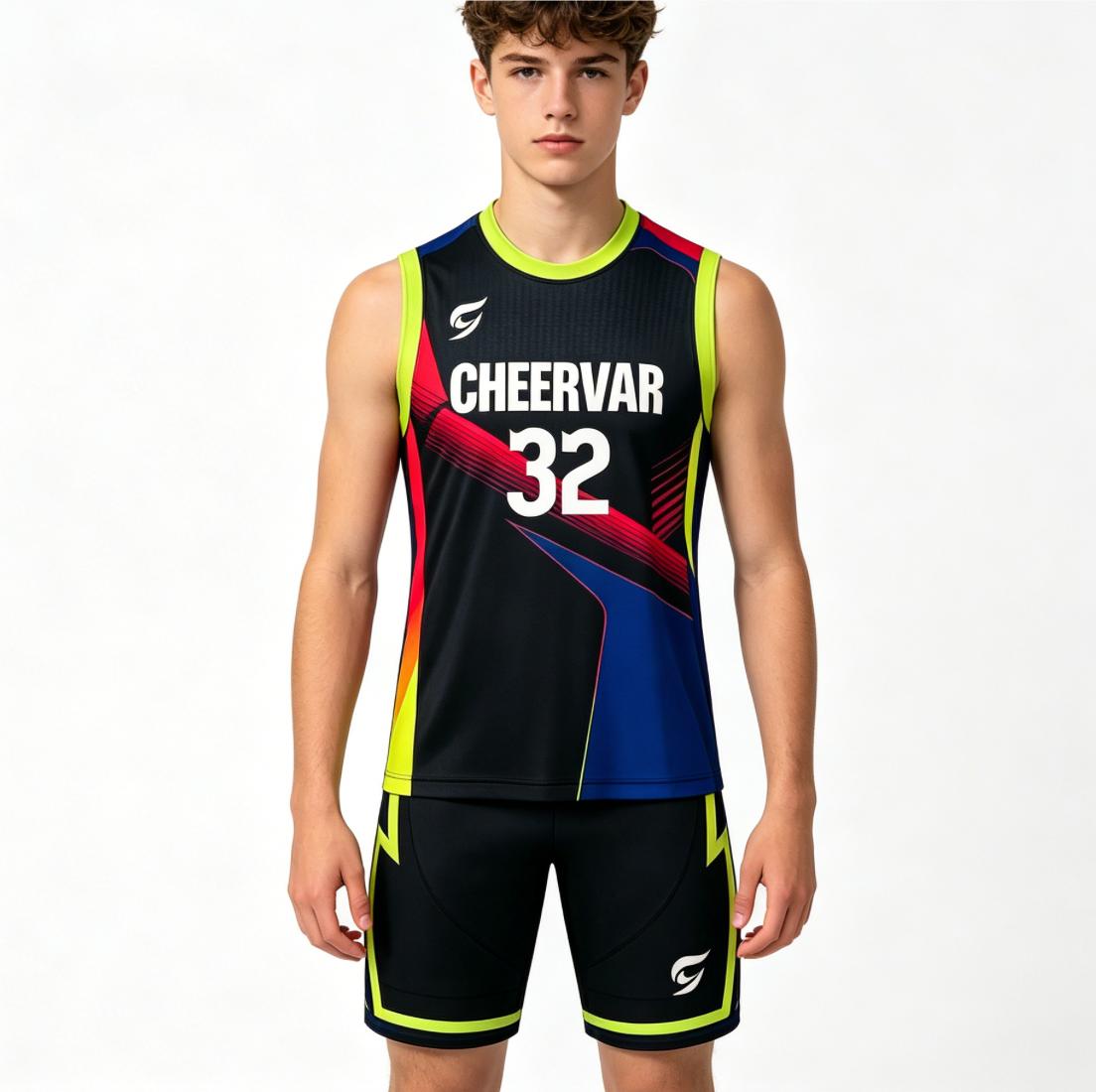 Sublimation Youth 7v7 Football Jersey Vibrant Colors Fade Resistant 7v7 Football Uniform Jerseys&S чёрный