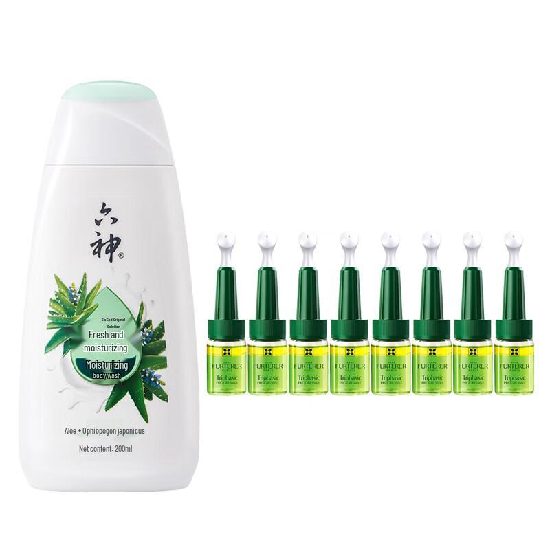 

Liùshén Refreshing Moisturizing Shower Gel & Tri-phase Hair Growth Essence Set