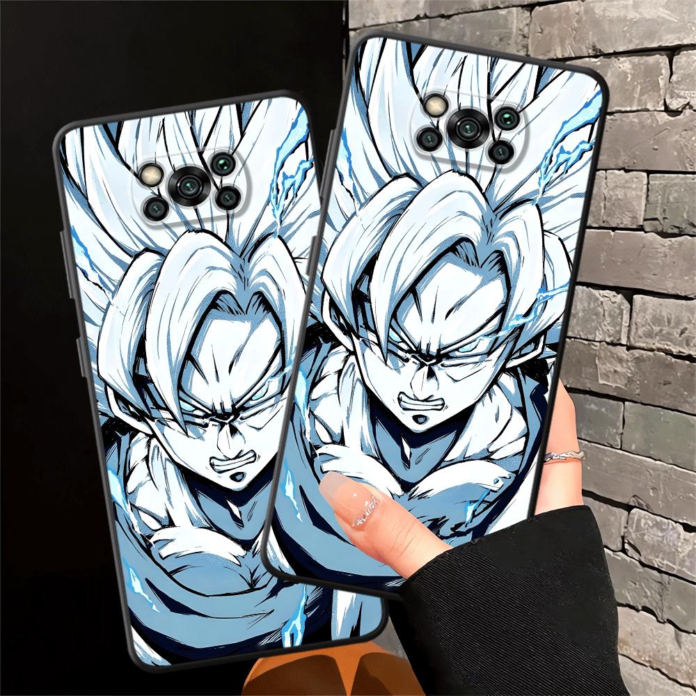 Dragon Ball Goku Cartoon Black Soft Phone Cover Case for Xiaomi Poco F8 M5 C50 M3 M4 M7 Pro C75 C71 C61 F3 F1 X3 X4 X5 X7 Pro