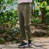 CHALLENGER Men'S Single-Pleat Semi-Wide Pants Khaki