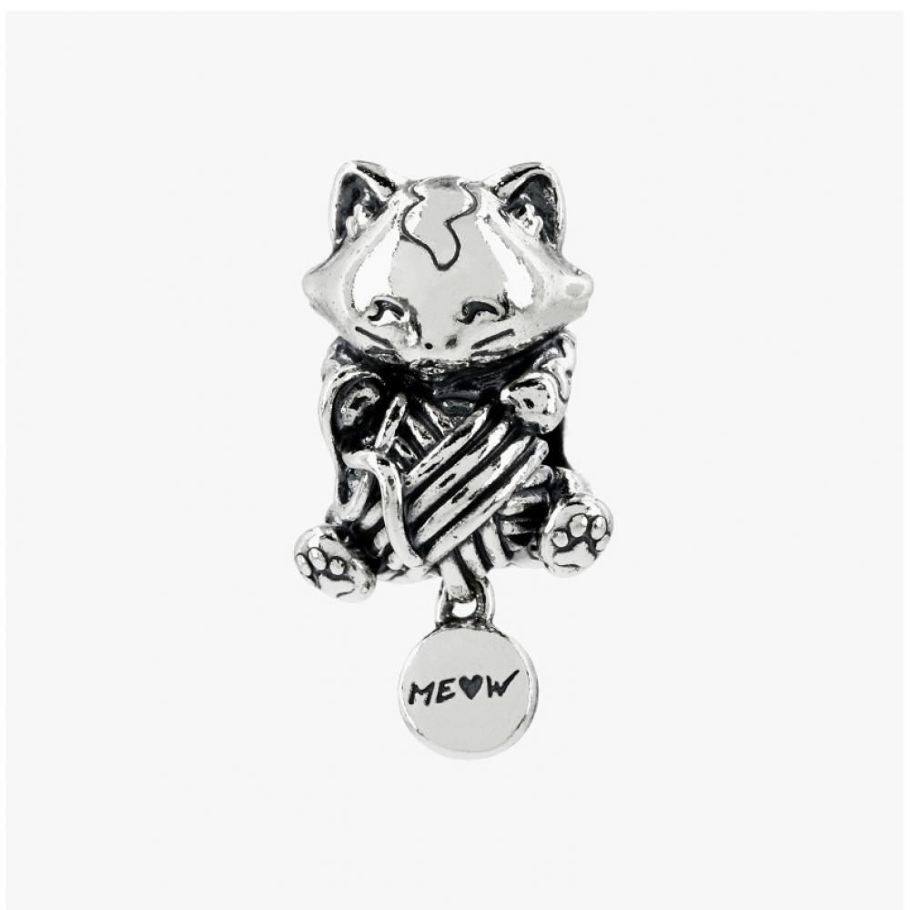 Pandora 799535c00 Kitten   Jan Ball Me   W Silver Charm