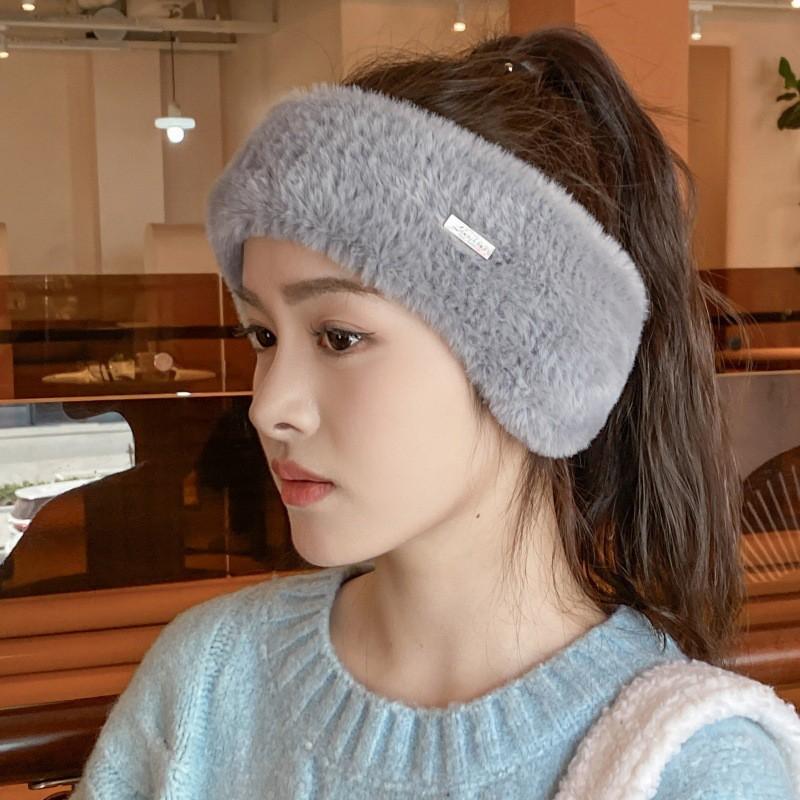 Womens Knit Ear Warmers Beanie Hat Winter Fleece Lined No Top Cap Outdoor Running Cycling Skiing