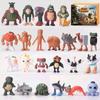 Italian Brainlot Figures Fantasy Advent Calendar Toy Fusion Character Figures Mini Monsters Set Wood Stick People Resin Interior Object Decoration