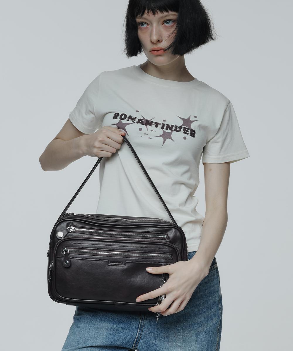 Romantinuer Layer Multi-Pocket Bag (Brown) gray